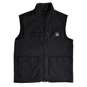 Alaskan Hardgear Force Nine Vest Mens Size L Black Softshell Work Wear Full Zip